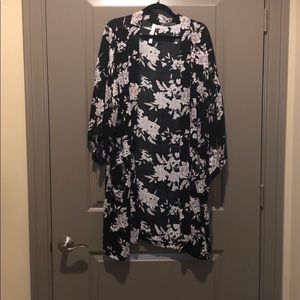 COPY - Spiritual Gangster Black Floral Kimono